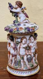 scatola Ginori,capodimonte, Rudolstadt Decorata 