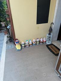 Biancaneve e i 7 Nani in Cemento