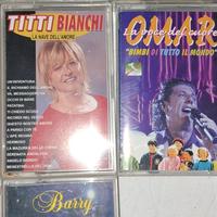 lotto 14 musicassette liscio/pop.italiano
