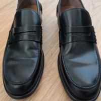 Scarpe mocassini Sergio Rossi Cuoio Made in Italy