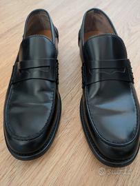 Scarpe mocassini Sergio Rossi Cuoio Made in Italy