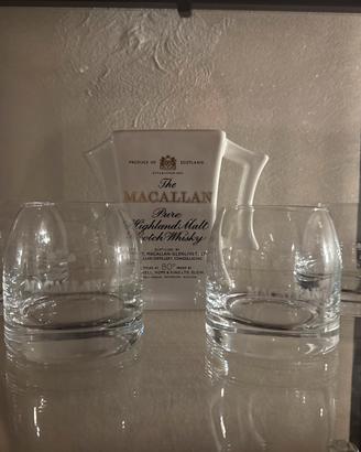 Brocca e bicchieri  whisky Macallan