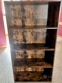 Libreria / scaffali (n. 2 pezzi) color rovere fumo
