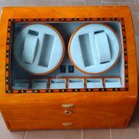 Cofanetto espositore in legno porta orologi