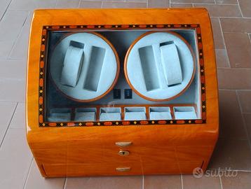 Cofanetto espositore in legno porta orologi