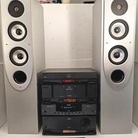 Stereo SIEMENS con diffusori a 3 vie a colonna 