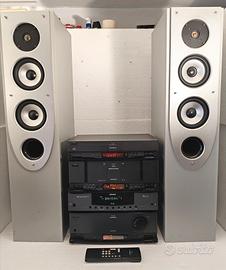 Stereo SIEMENS con diffusori a 3 vie a colonna 