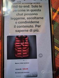 smanicato imbottito con capuccio