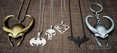 Collane Supereroi Acciaio Inox Unisex VARI MODELLI