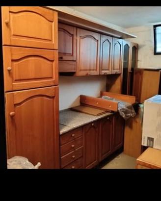 cucina angolare in legno massello 