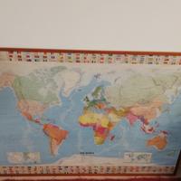 Cartina geografica Michelin the world su pannello