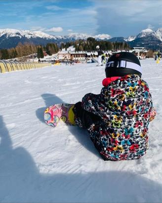 Tuta neve intera Burton XS farfalle