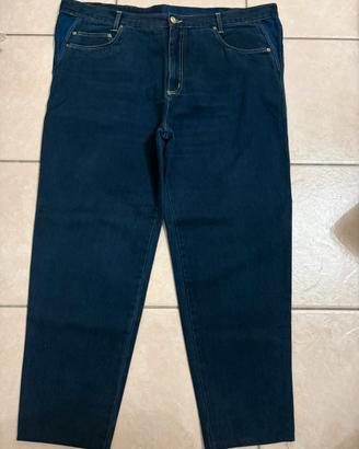 Jeans blu scuro Vera Da Pozzo taglia 50