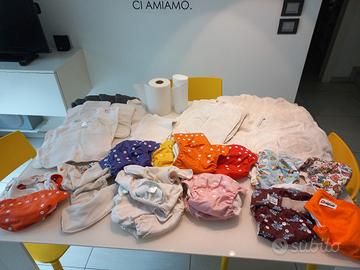Set pannolini lavabili regolabili 5-15 kg