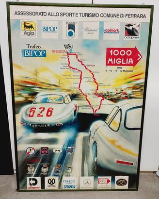 Poster 1000 Miglia del 1996 Ferrara