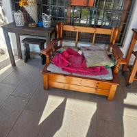 poltrona letto in massello