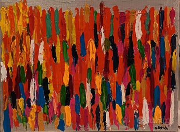 quadro realizzato con tecnica mista