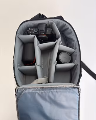 Sony alpha 7 mk III + lenti e zaino
