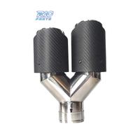 TERMINALE SCARICO IN CARBONIO DOPPIO DESTRO LOOK A