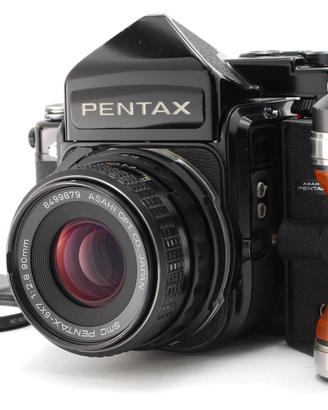 Pentax 67 6x7 Eyelevel Mirror Up Body e SMC 90mm