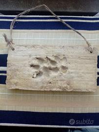 Mattone Antico , impronta zampa di animale