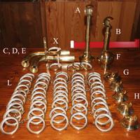 Supporti in ottone per tende