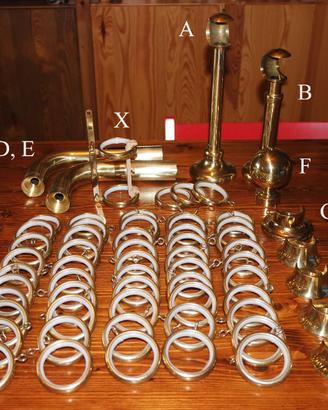 Supporti in ottone per tende