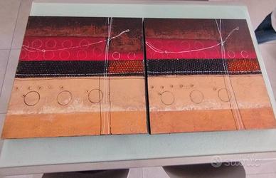 Due quadri uguali 60cm x 60 cm