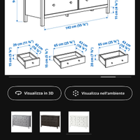 HEMNES cassettiera ikea