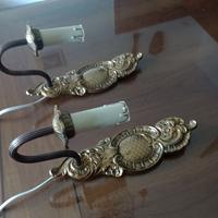 applique elettrica antica in bronzo