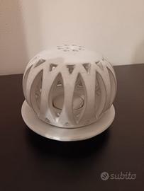 Portacandela ceramica artigianale lavorata a mano