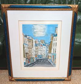 ORFEO TAMBURI incisione acquatinta P.A. PARIGI