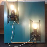 Coppia di applique Veca anni'70 + console 