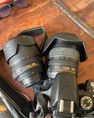 Nikon D5100 2obiettivi 12-24  e 18-105