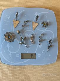 Miniature oggetti in argento 800