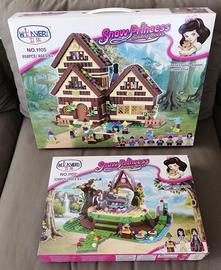 Biancaneve e i 7 nani + Principe 2 set costruzioni