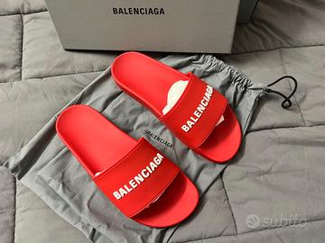 Ciabatte Nuove Balenciaga colore rosso