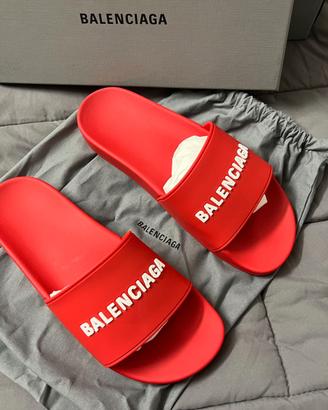 Ciabatte Nuove Balenciaga colore rosso
