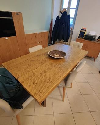tavolo massello in caucciù