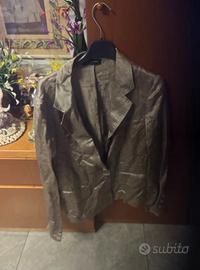 giacca blazer verde militare