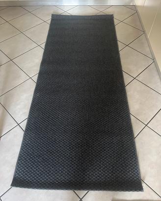 Tappeto tessitura piatta 80x200 grigio scuro