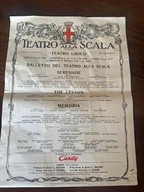 Locandina Teatro alla Scala