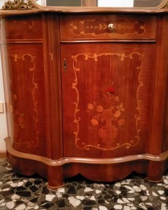 mobile ingresso credenza vintage intarsiata