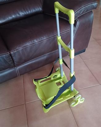 carrellino portazaino 3 ruote 