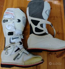 stivali motocross nuovi bianco N41 enduro oldstock