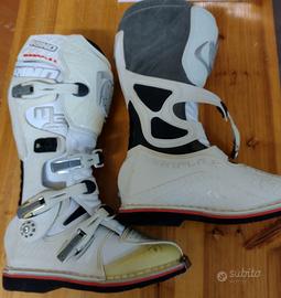 stivali motocross nuovi bianco N41 enduro oldstock