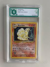 Carta Pokemon Ninetales set base graad 6