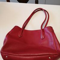Borsa vera pelle rossa 