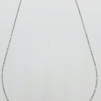 COD.1106.25 COLLANA ORO BIANCO 18K 750 LINEA PUNTO