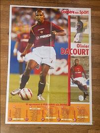 OLIVIER DACOURT Roma 2005 POSTER calciatori Sport